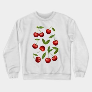 Red Cherries with Stems Crewneck Sweatshirt